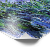 Monet Lilac Irises Print Fotodruck (Ecke)