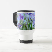Monet Lilac Irises Reisebecher (Vorderseite Links)
