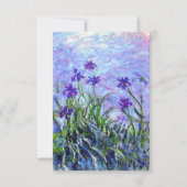 Monet Lilac Irises Save The Date (Vorderseite)