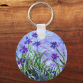 Monet Lilac Irises Schlüsselanhänger (Vorderseite)