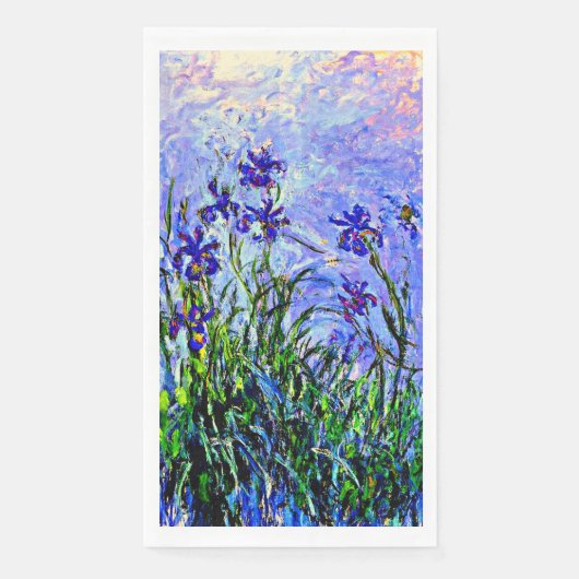 Monet - Lilac Irises Serviette (Vorderseite)