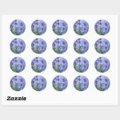 Monet Lilac Irises Stickers (Blatt)