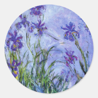 Monet Lilac Irises Stickers