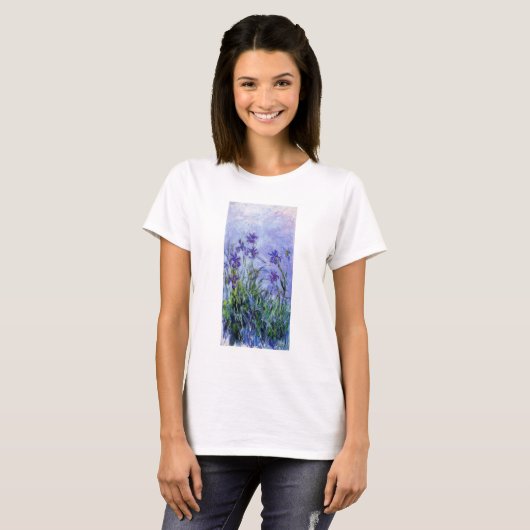 Monet Lilac Irises T - Shirt (Vorne ganz)