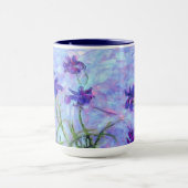 Monet Lilac Irises Tasse (Zentrum)