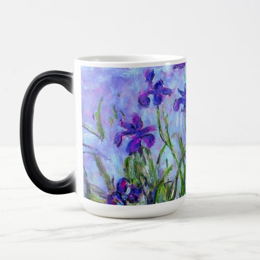 Monet Lilac Irises Verwandlungstasse (Links)