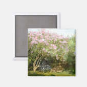 Monet - Lilacs in der Sonne Magnet (Vorderseite/Rückseite)