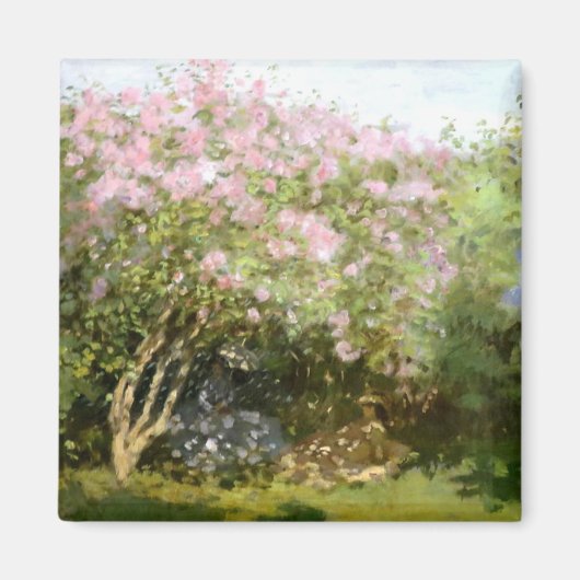 Monet - Lilacs in der Sonne Magnet (Vorne)