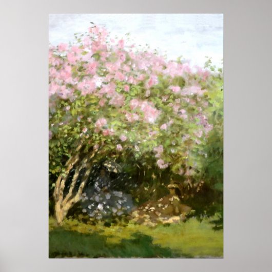 Monet - Lilacs in der Sonne Poster (Vorne)