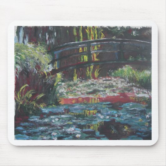 Monet Lilien-Teich Mousepad (Vorne)