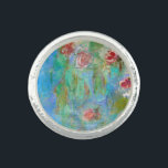 ** Monet Lily Pond Floral AR40 Vintag Ring<br><div class="desc">JEWELRY MIT ABSICHT (r) - Unterstützt Ihre Absichten energisch. Energetisch Enhanced Classic Art - Grunge Monet Water Lilies Floral Classic Berühmte Malerei Künstlerische Einzigartige Kreative Moderne und Romantische Decoupage Monet Lily Pond Floral Vintag mit Imitate Grunge Background Abstrakte Alte Handschrift . Es gibt ein reichhaltiges Aquamarines Blau, um die Sinne...</div>