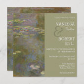 Monet Lily Pond Hochzeit Einladung (Vorne/Hinten)