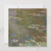 Monet Lily Pond Hochzeit Einladung (Rückseite)