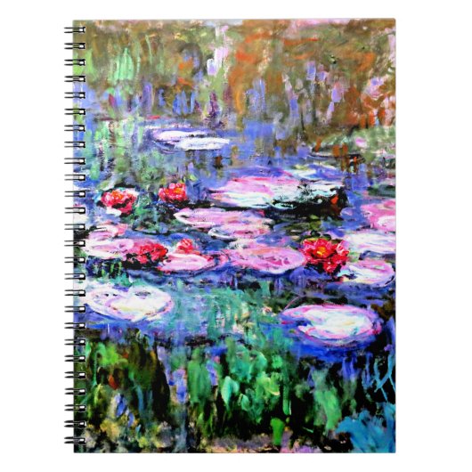 Monet - Los Nenufares (Wasserlilien) Notizblock (Vorderseite)
