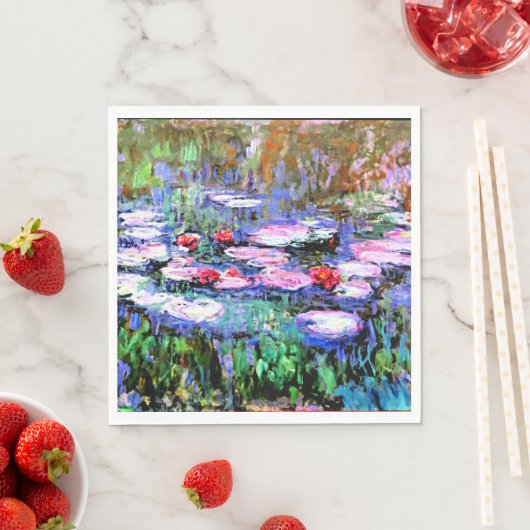 Monet - Los Nenufares (Wasserlilien) Serviette (Beispiel)