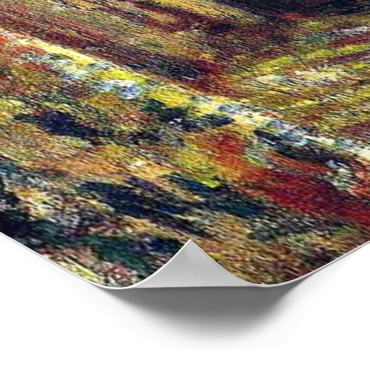 Monet - Madame Monet Stickerei Poster (Ecke)