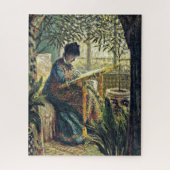 Monet - Madame Monet Stickerei Puzzle (Vertikal)