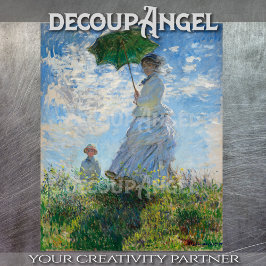 Monet-Madame Monet und ihr Sohn Seidenpapier