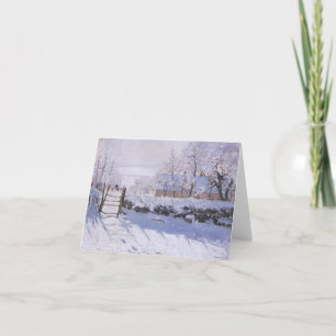 Monet Magpie Weihnachtskarte Blank Notecard Feiertagskarte