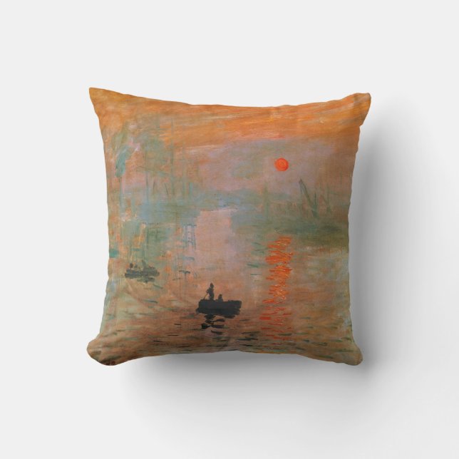 Monet Malerei Kissen (Vorderseite)