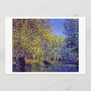 Monet Malereibiegung in Epte Fluss nahe Giverny Ankündigung