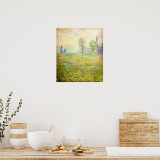 Monet Meadows - Giverny Poster (Küche)