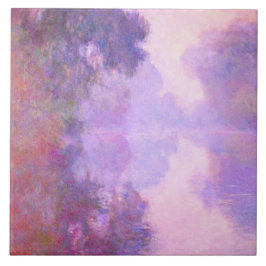 Monet - Misty Morning on Seine Fliese
