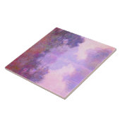 Monet - Misty Morning on Seine Fliese (Seite)