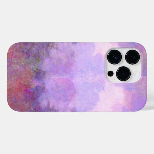 Monet - Misty Morning on the Seine Case-Mate iPhone Hülle (Rückseite (Horizontal))