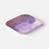 Monet - Misty Morning on the Seine Pappteller (Gewinkelt)