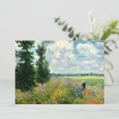 Monet - Mohnfeld, Argenteuil Karte (Stehend Vorderseite)