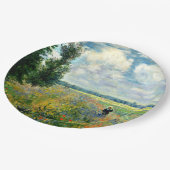 Monet - Mohnfeld, Argenteuil Pappteller (Schrägansicht)