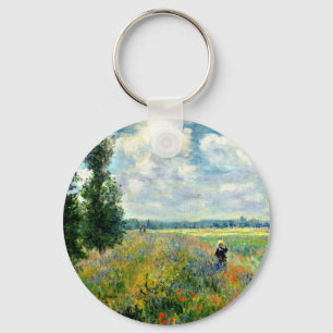 Monet - Mohnfeld, Argenteuil Schlüsselanhänger