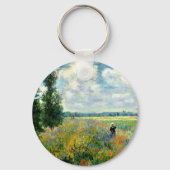 Monet - Mohnfeld, Argenteuil Schlüsselanhänger (Rückseite)