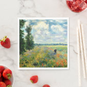 Monet - Mohnfeld, Argenteuil Serviette (Beispiel)