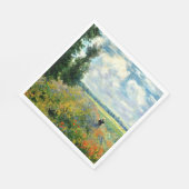 Monet - Mohnfeld, Argenteuil Serviette (Ecke)