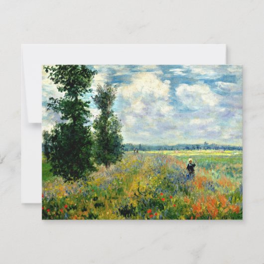 Monet - Mohnfeld, Argentinien (Vorderseite)