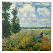 Monet - Mohnfeld, Argentinien Fliese (Vorderseite)