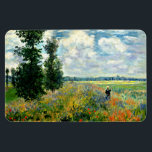 Monet - Mohnfeld, Argentinien, Impressionismus Art Magnet<br><div class="desc">Poppy Field,  Argenteuil,  Vintage Kunstmalerei des französischen Künstlers Claude Monet</div>