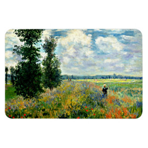 Monet - Mohnfeld, Argentinien, Impressionismus Art Magnet