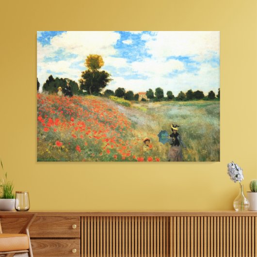 Monet - Mohnfeld, Argentinien Leinwanddruck (Insitu (Wohnzimmer))