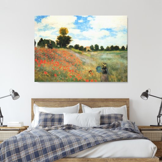 Monet - Mohnfeld, Argentinien Leinwanddruck (Insitu (Schlafzimmer))