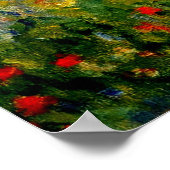 Monet - Mohnfeld, Argentinien Poster (Ecke)