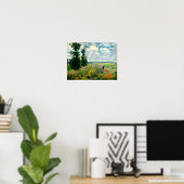 Monet - Mohnfeld, Argentinien Poster (Heimbüro)