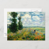 Monet - Mohnfeld, Argentinien Postkarte (Vorne/Hinten)