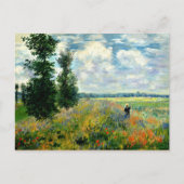 Monet - Mohnfeld, Argentinien Postkarte (Vorderseite)