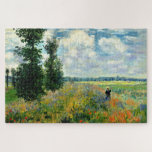 Monet - Mohnfeld, Argentinien Puzzle<br><div class="desc">Poppy Field,  Argenteuil - Kunstmalerei des französischen Impressionisten Claude Monet</div>