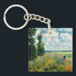 Monet - Mohnfeld, Argentinien Schlüsselanhänger<br><div class="desc">Claude Monet 1875 Gemälde,  Poppy Field,  Argenteuil</div>