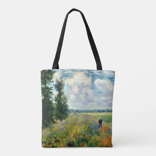 Monet - Mohnfeld, Argentinien, Tasche (Rückseite)