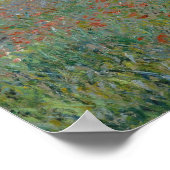 Monet - Mohnfeld Poster (Ecke)